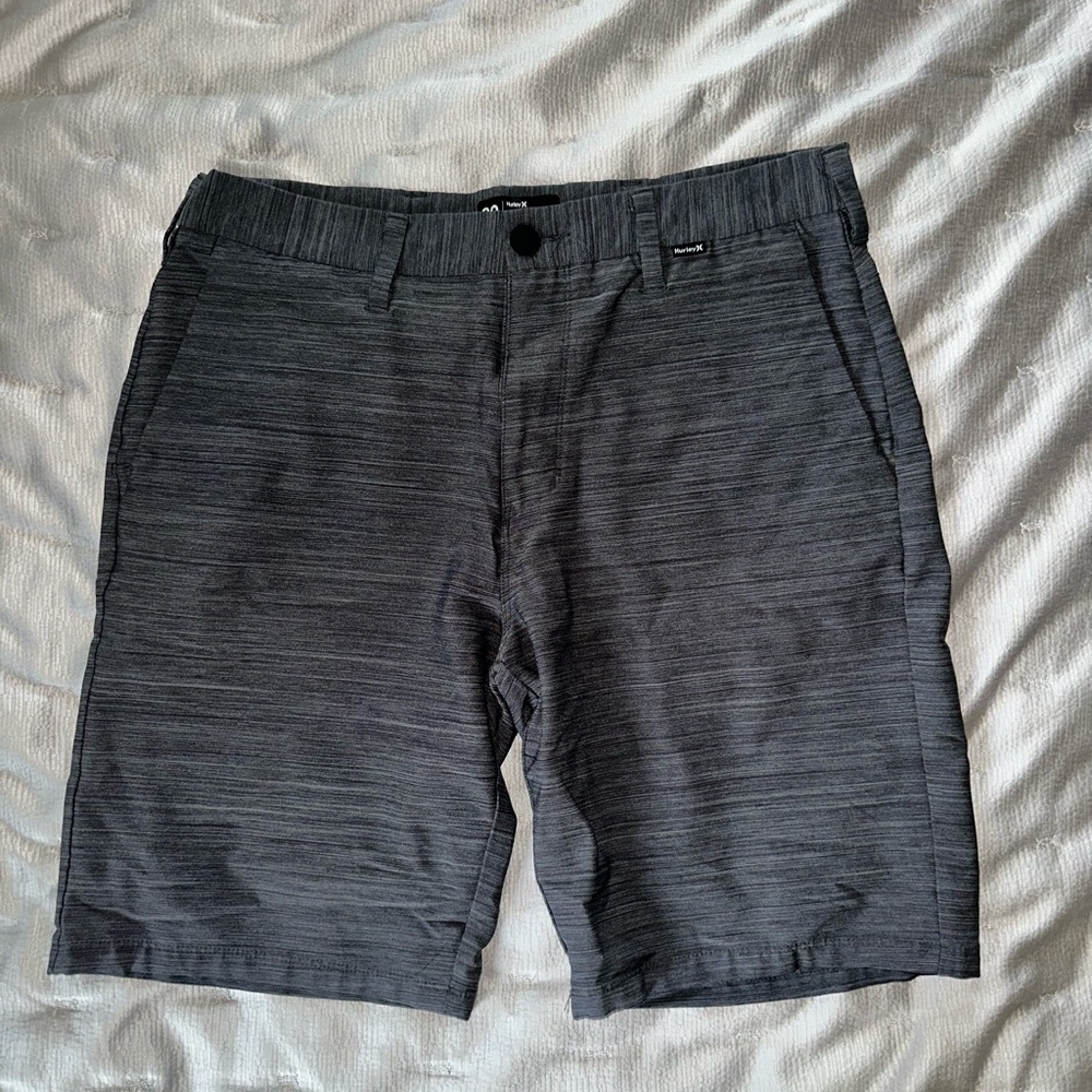Hurley Charcoal Flat Front Shorts